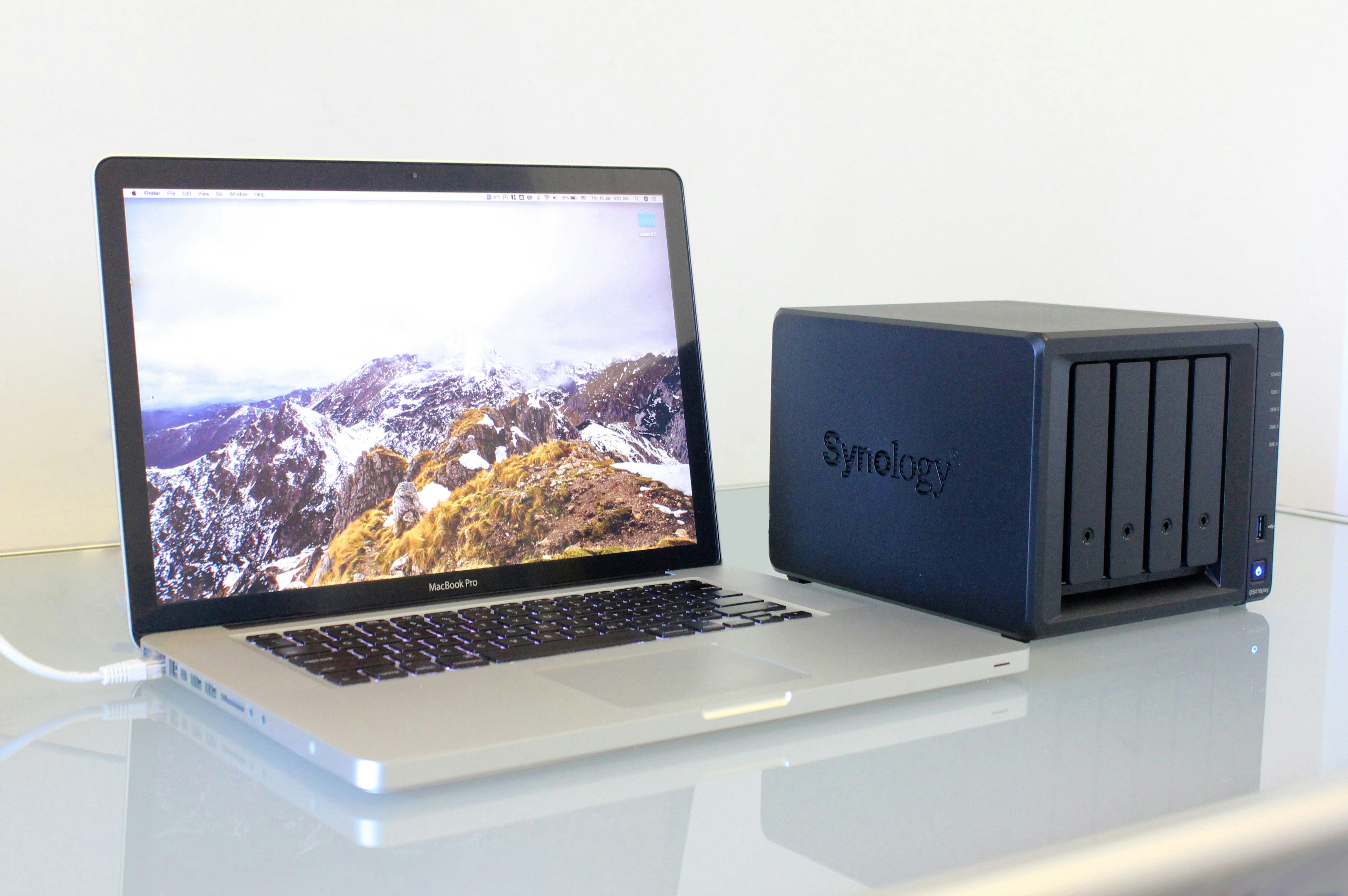 Business user working on storage and backup planning